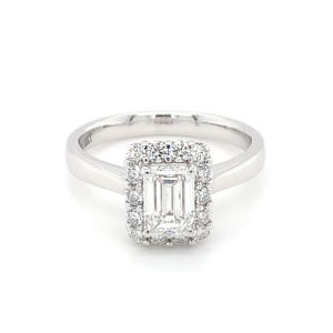 1.20ct Emerald Cut Diamond Engagement Ring