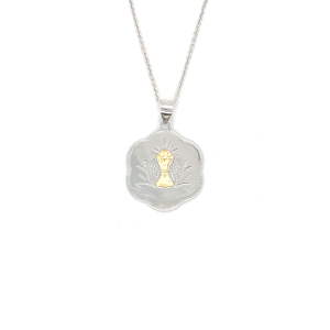 Sterling Silver Communion Medal