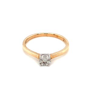 9ct Gold Diamond Engagement Ring
