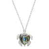 Turtle Pendant with Swarovski Crystals