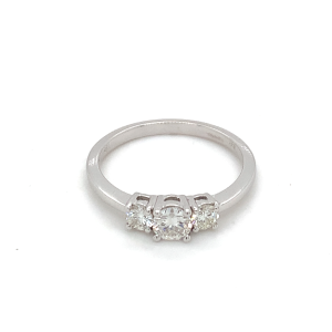 18ct White Gold Diamond Engagement Ring