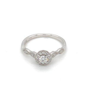 18ct White Gold Diamond Engagement Ring