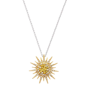 Sunburst Pendant in Sterling Silver