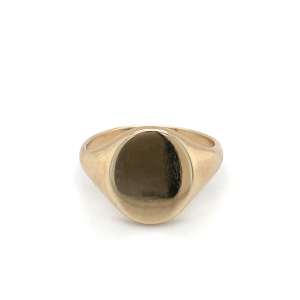 9ct Gold Oval Signet Ring