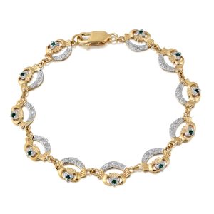 9ct Gold Claddagh Bracelet