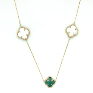 9ct Gold Clover Pendant