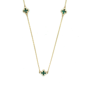 9ct Gold Clover Pendant