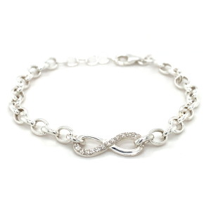 Sterling Silver Infinity Bracelet