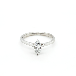 Marquise Cut Lab Grown Diamond Engagement Ring