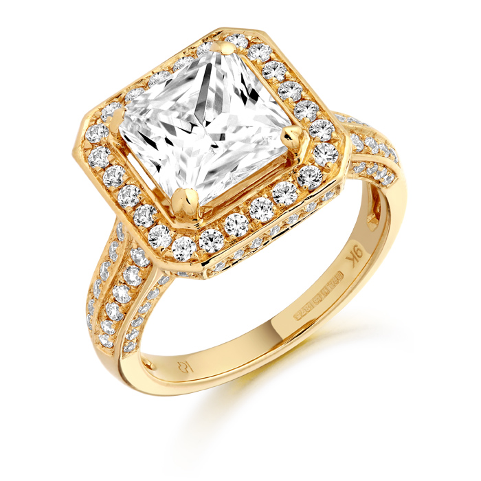 9ct Gold Cleopatra CZ Ring - Conway's Jewellers