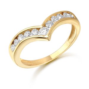 9ct Gold Wish Bone Eternity Ring