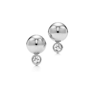 Gold Ball CZ Earrings