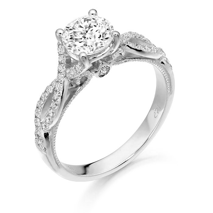 9ct White Gold Infinity CZ Ring - Conway's Jewellers