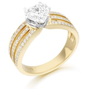 9ct Gold Love CZ Ring
