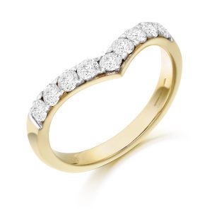 9ct Gold CZ Wedding Ring