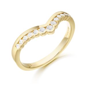 9ct Gold CZ Wedding Ring