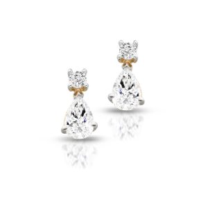 9ct Gold CZ Earrings