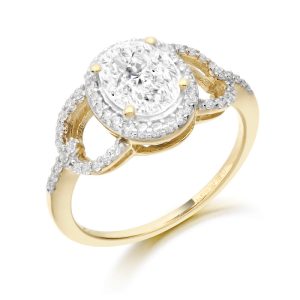 9ct Gold CZ Ring