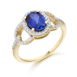 CZ Sapphire Ring