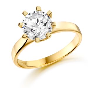 9ct Gold CZ Ring
