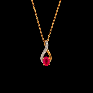 Ruby and Diamond Pendant.