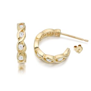 CZ Hoop Earrings