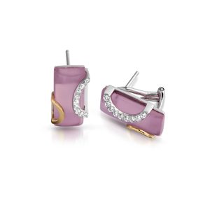 Two Tone Gold Earrings