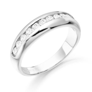 9ct White Gold Wedding Ring