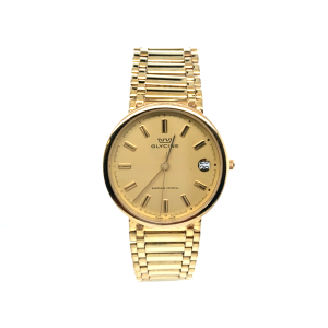 9ct Gold Glycine Watch