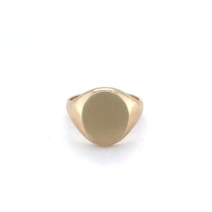 9ct Gold Oval Signet Ring