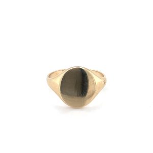 9ct Gold Oval Signet Ring