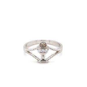 Sterling Silver Cubic Zirconia Communion Ring