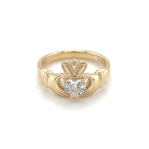 Diamond Claddagh Ring
