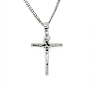 Sterling Silver Crucifix and Chain